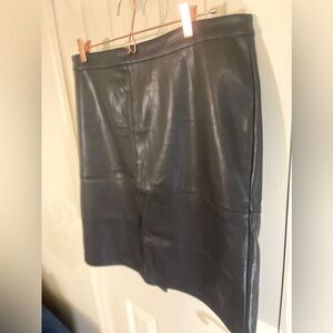 Faux Leather Skirt